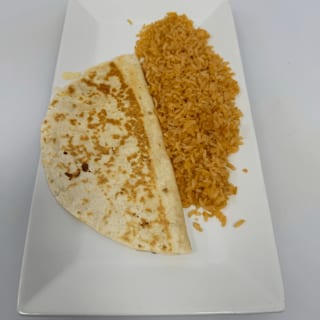 Children's Cheese Quesadilla and Order of Rice